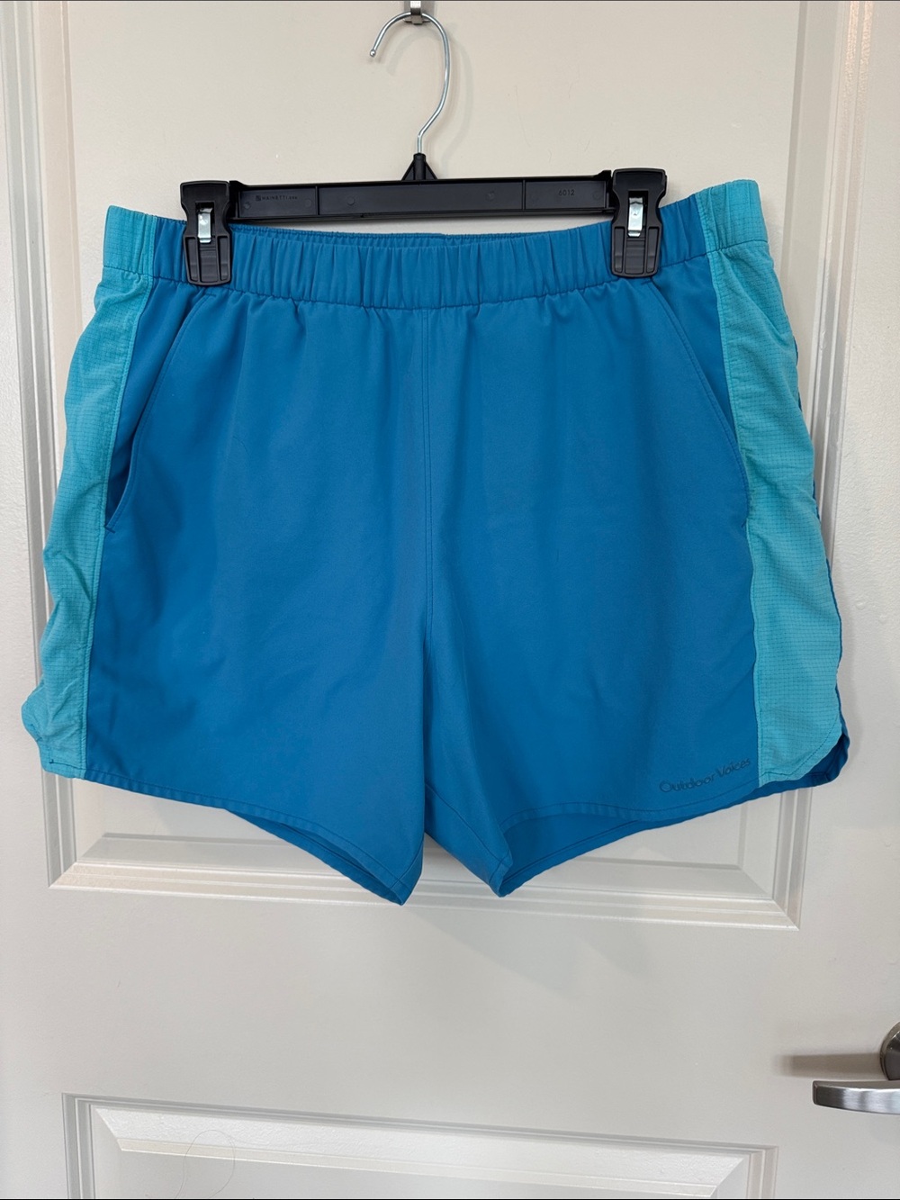 Outdoor Voices Teal and Aqua Athletic Shorts